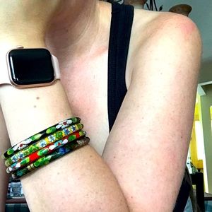 Vintage bracelets Cloisonné floral